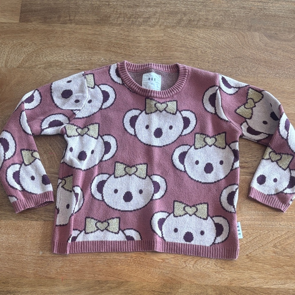 Hux Koala Sweater - Mauve Delight
